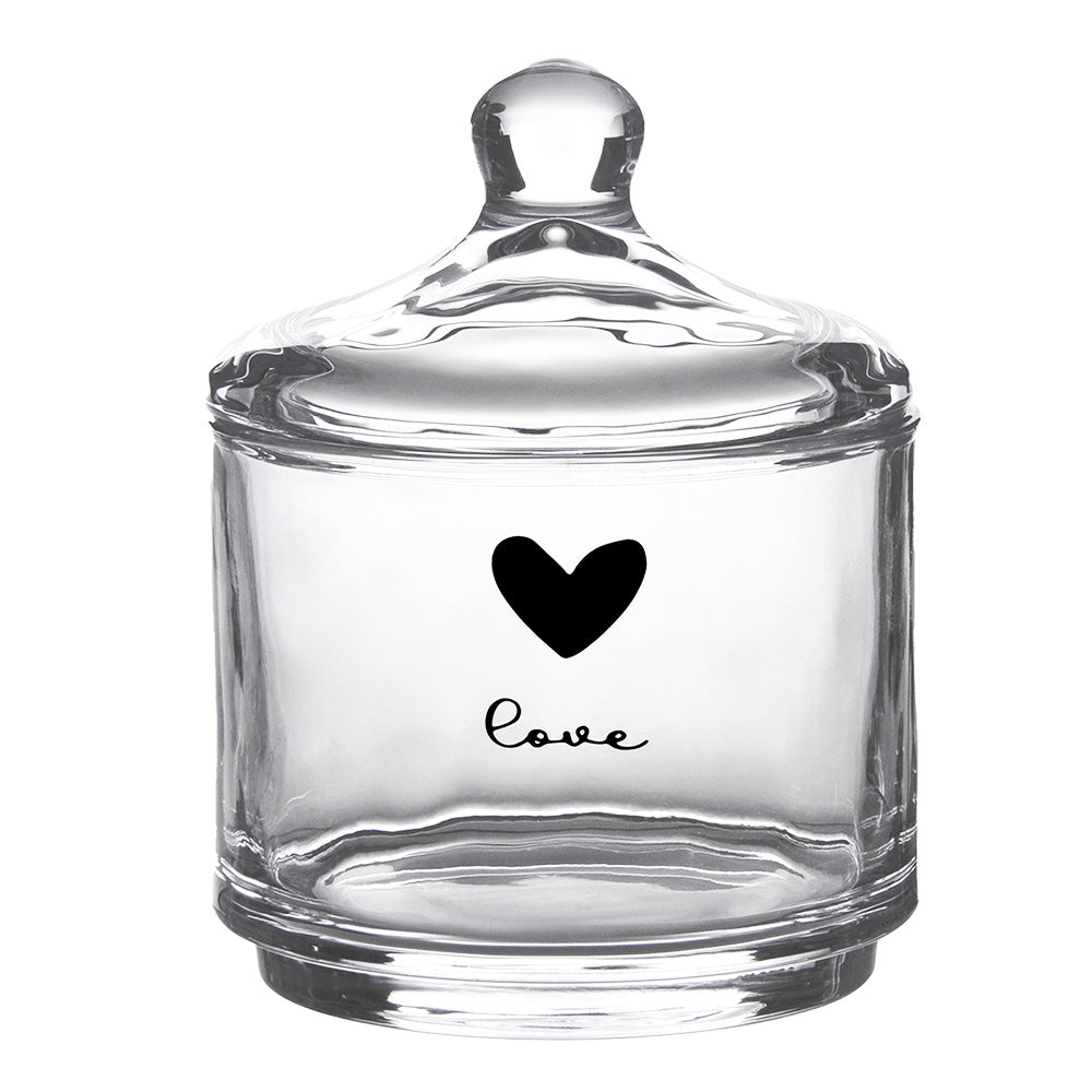 Stacking Storage Jars with Hearts - Single or Pair