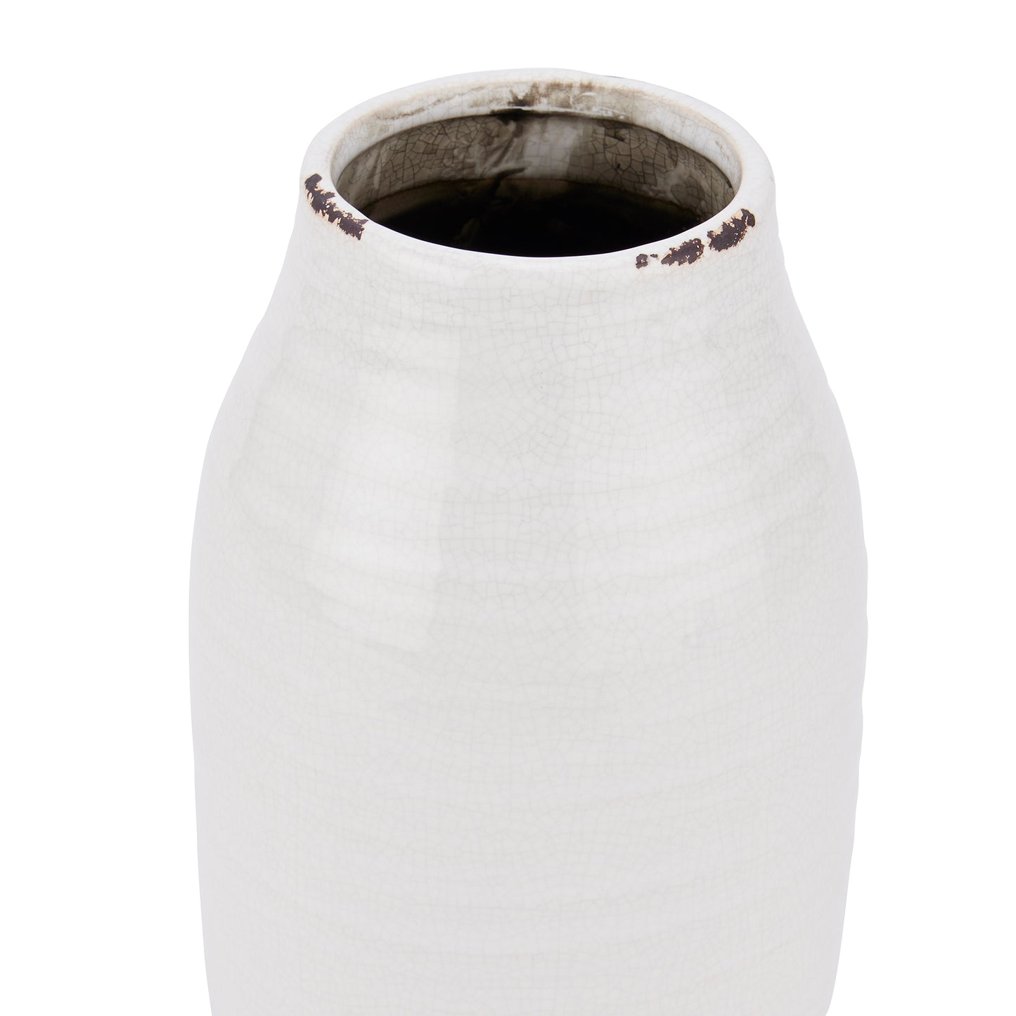 Distressed White Stephanie Vase