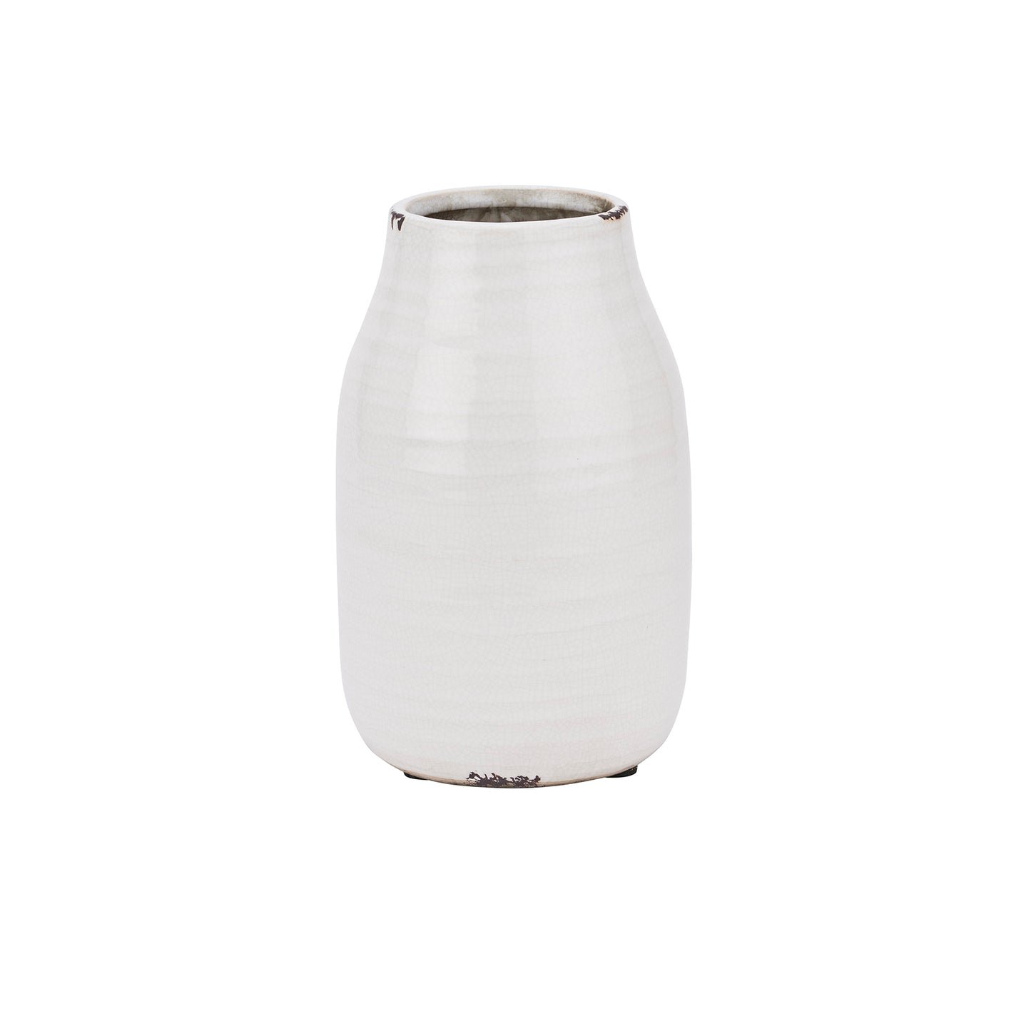 Distressed White Stephanie Vase