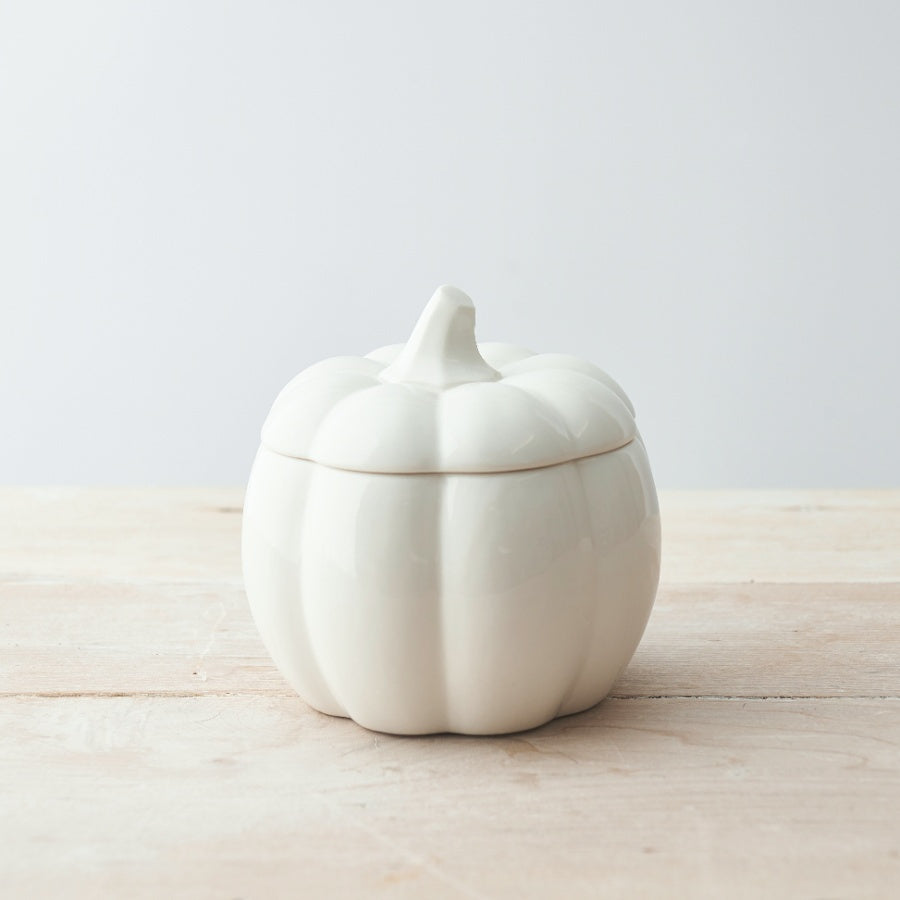 Glazed Ceramic Pumpkin Pots