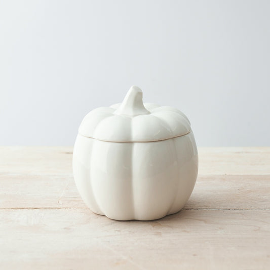 Glazed Ceramic Pumpkin Pots
