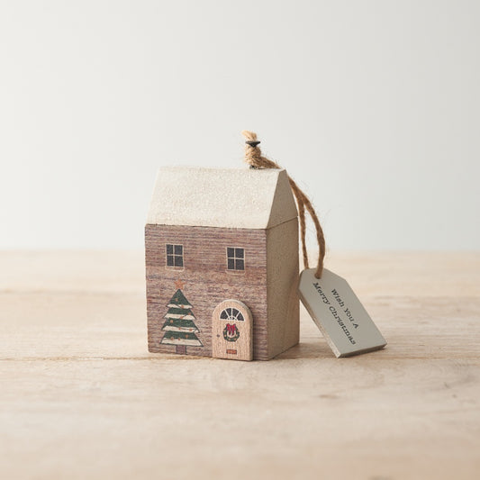 Christmas Wooden House Block - 2 Cute Designs Available
