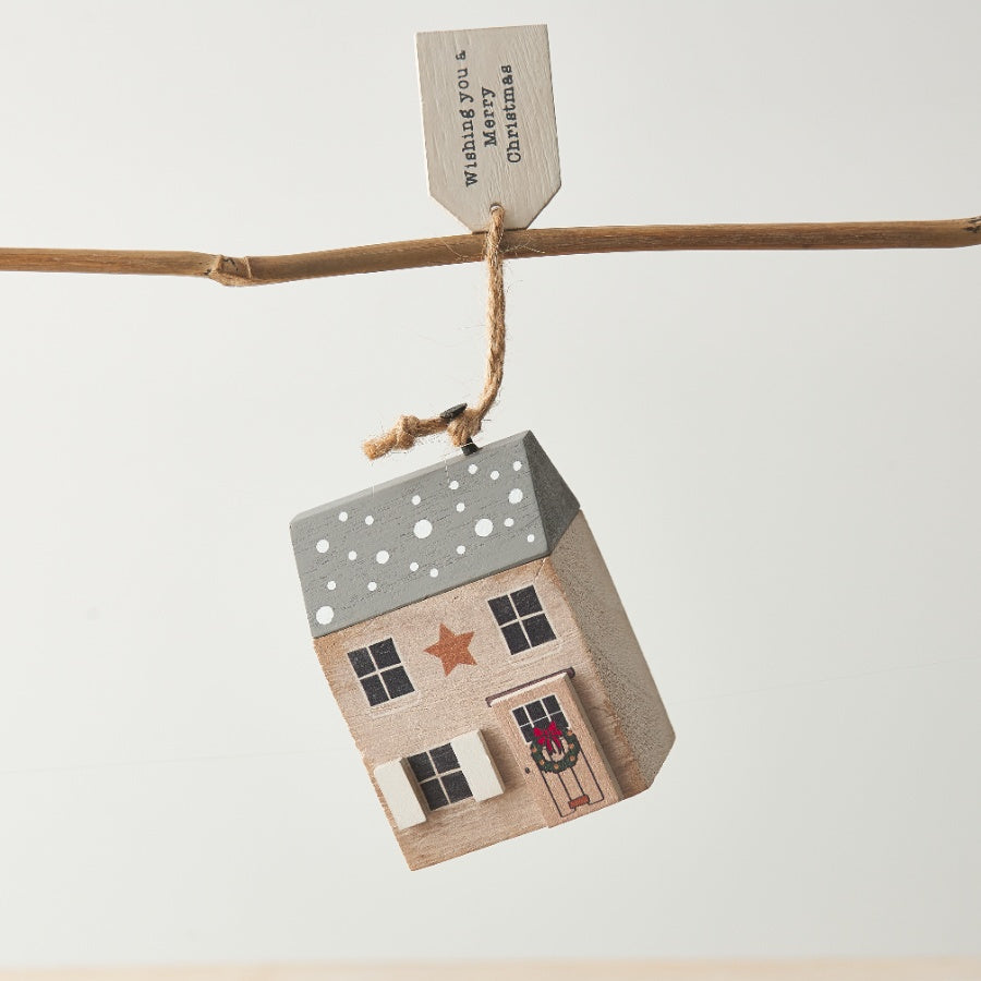 Christmas Wooden House Block - 2 Cute Designs Available