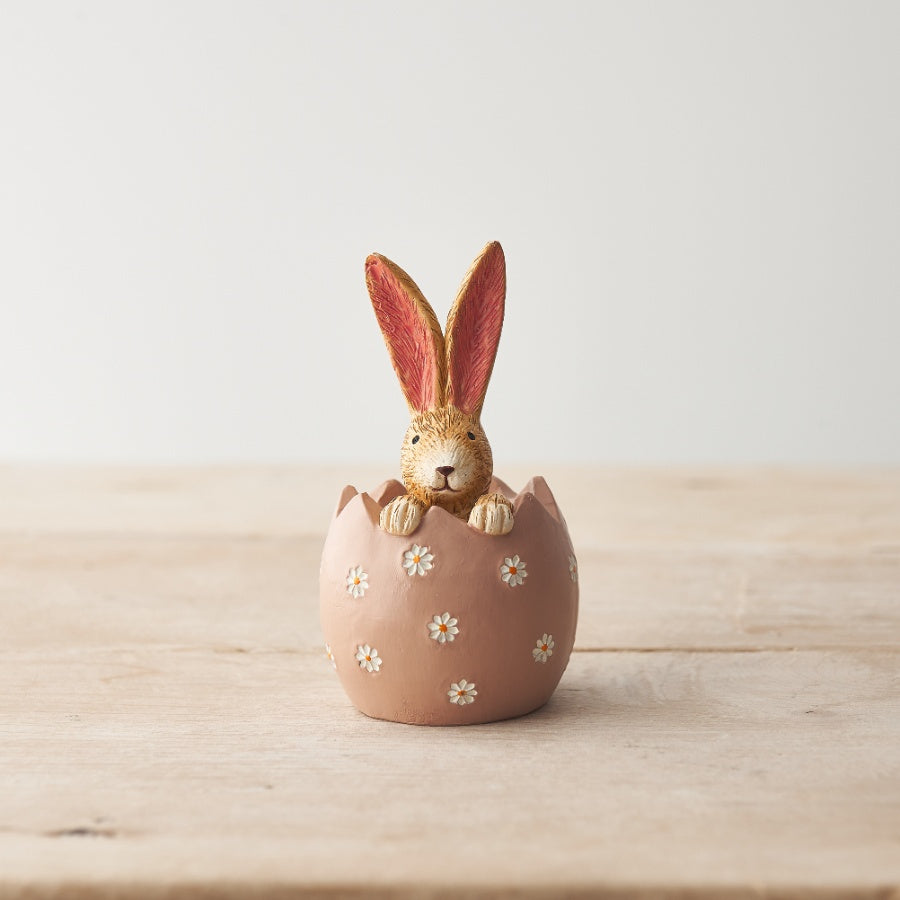 Jasper Rabbit in Daisy Egg Ornament