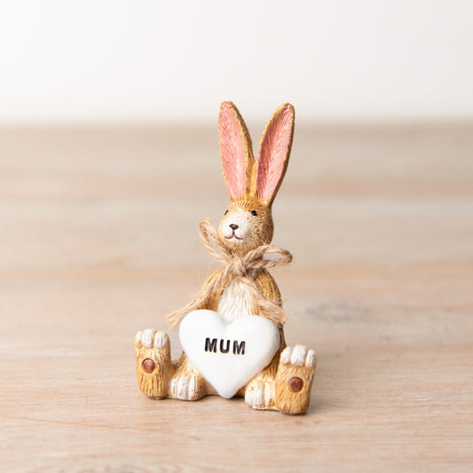 Bunny With Mum Heart