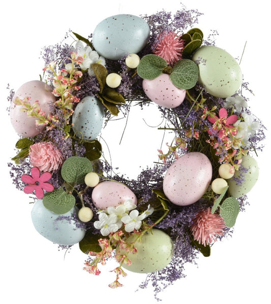 Easter Egg & Flower Wreath