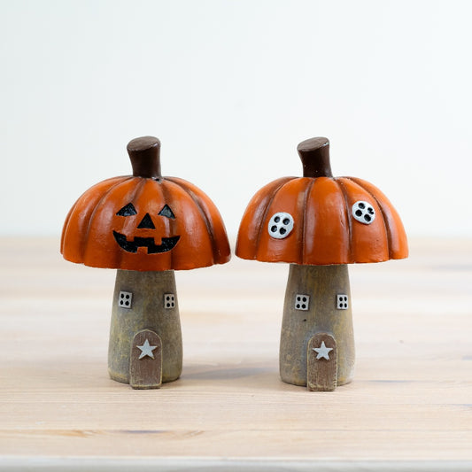 Pumpkin Roof House Ornaments - 3 styles