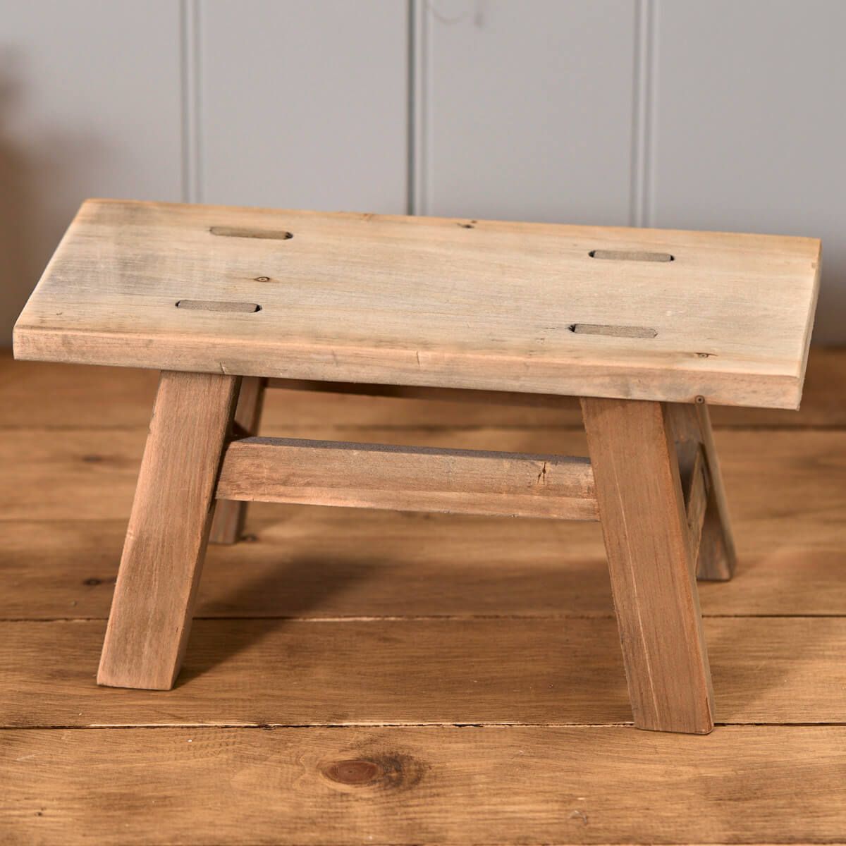 Recycled Wood Ornamental Styling Stool - 2 sizes