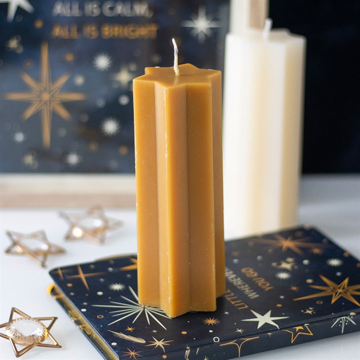 Star Shaped Taper Candles - 3 colours available