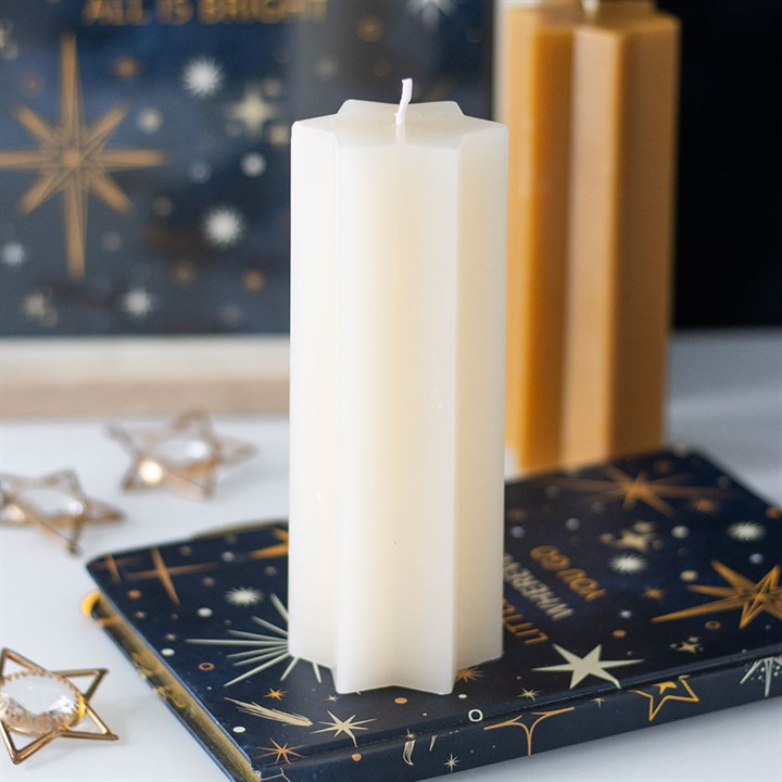Star Shaped Taper Candles - 3 colours available