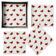 Robins Coasters Set of 4