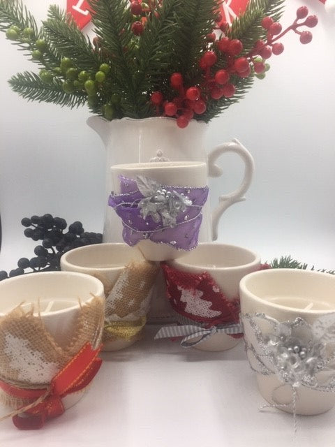 Handmade Christmas Candle Holders