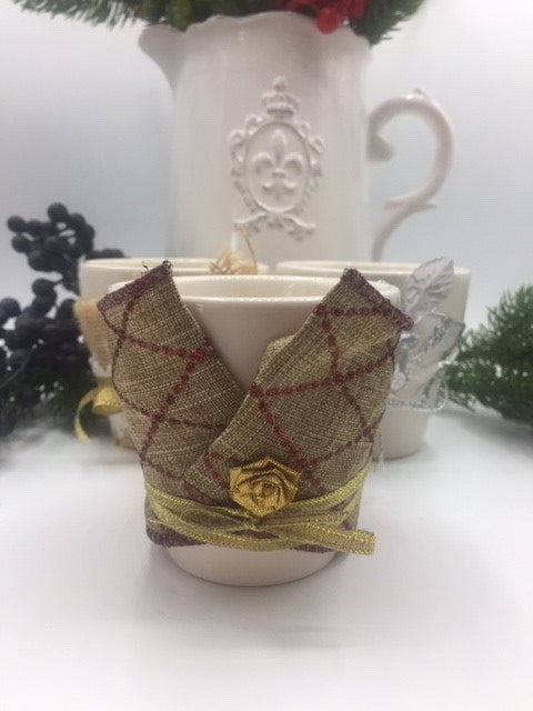 Handmade Christmas Candle Holders
