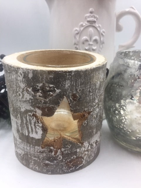 Winter star tealight holder