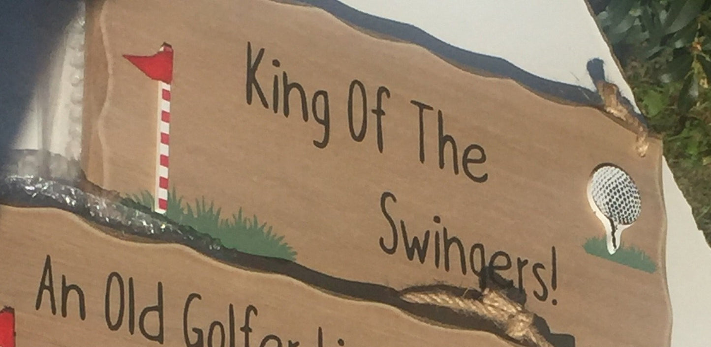 Wooden Golf Plaque