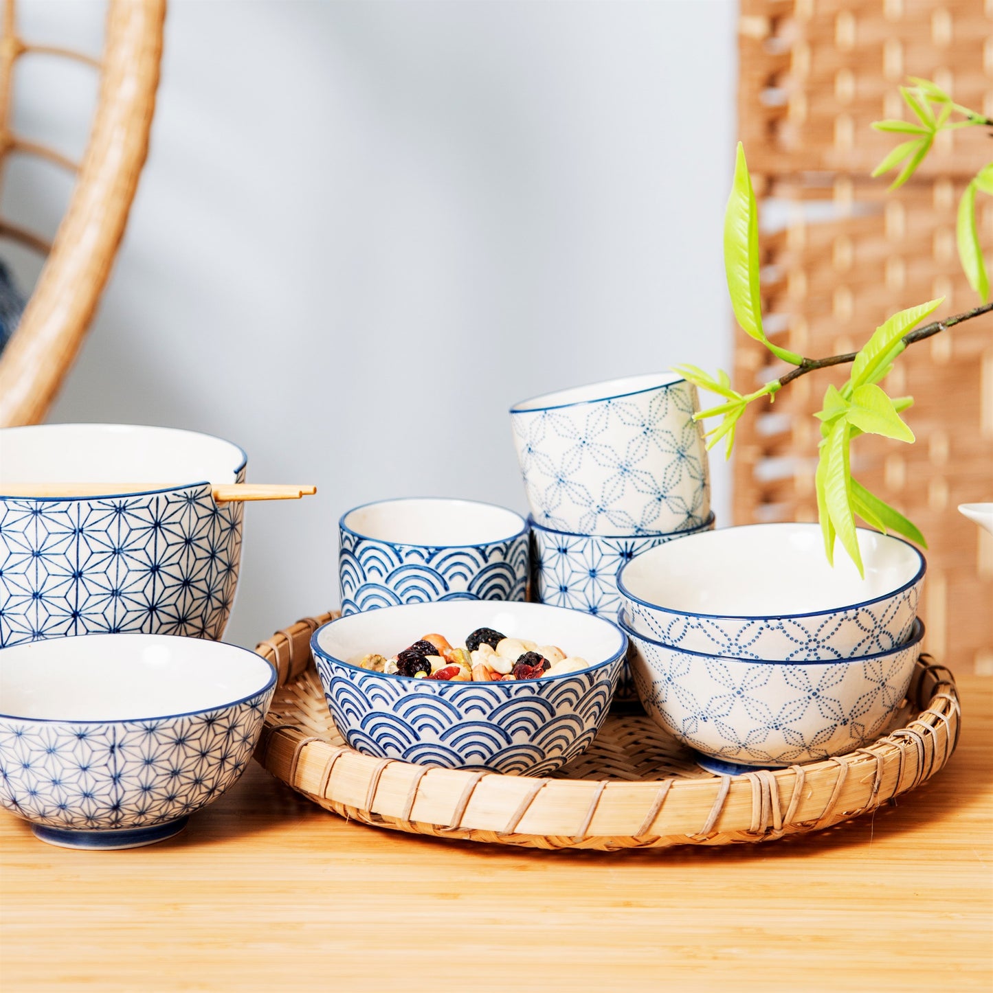 Sashiko Patterned Bowls - 4 designs available
