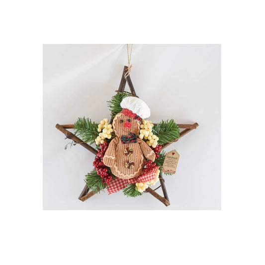 Gingerbread Hanging Star