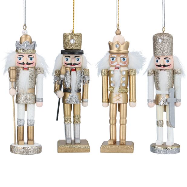 Pair of Hanging Nutcracker Decorations