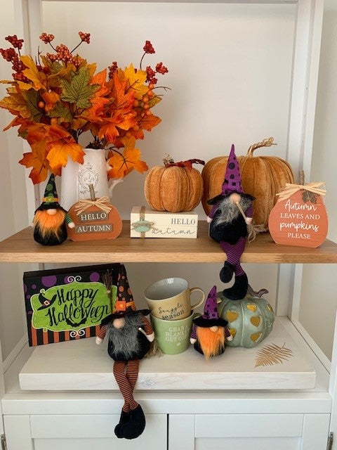 Set of 2 Orange Pumpkin Blocks