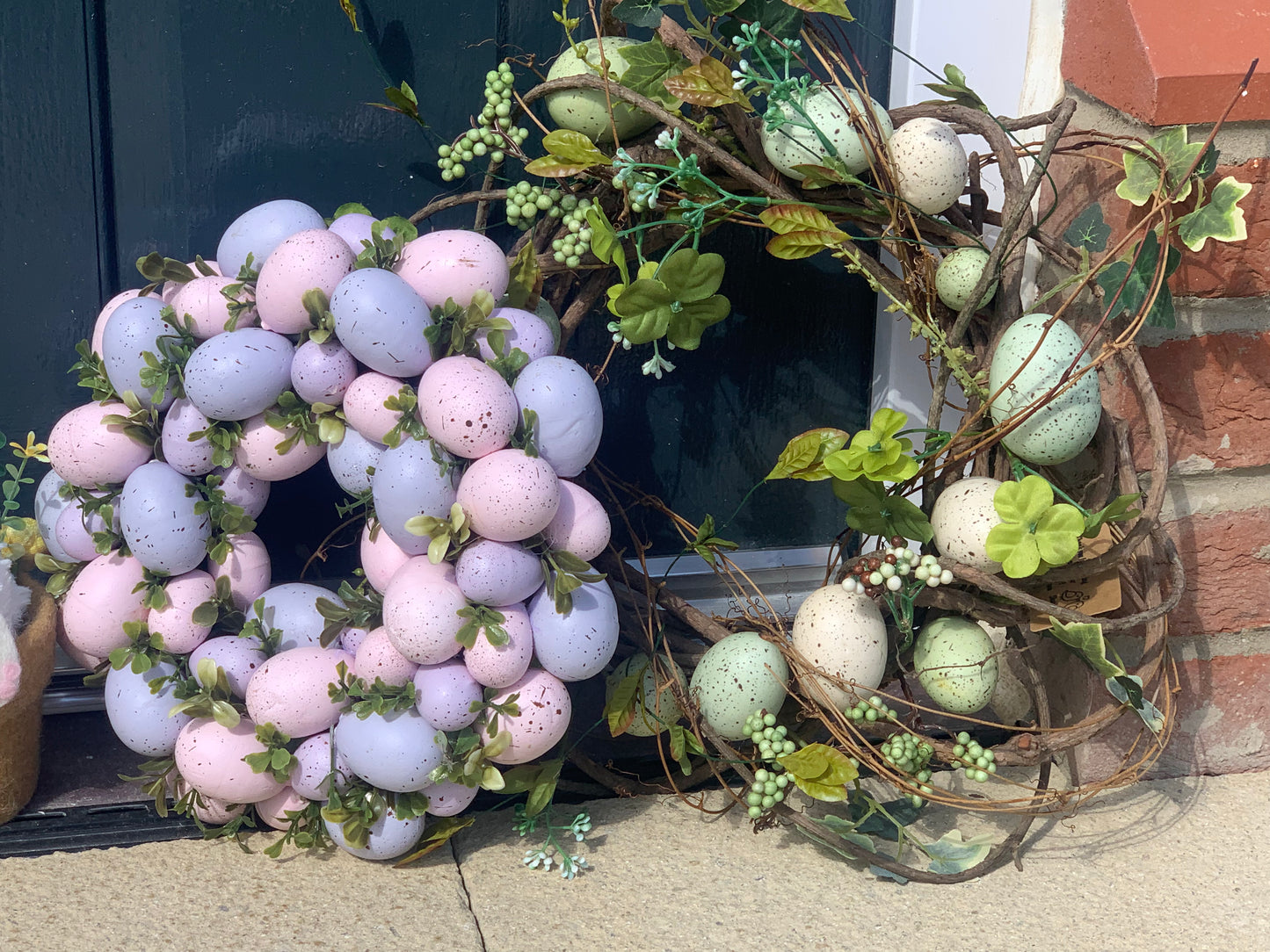 Pink Easter Egg Wreath