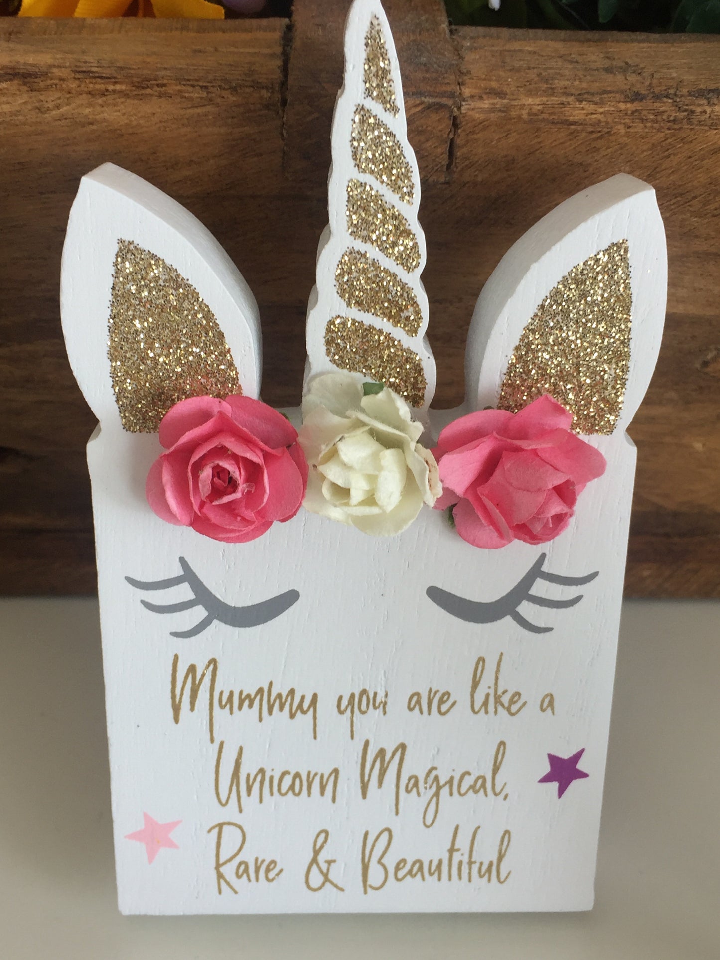 Wooden Mummy Unicorn