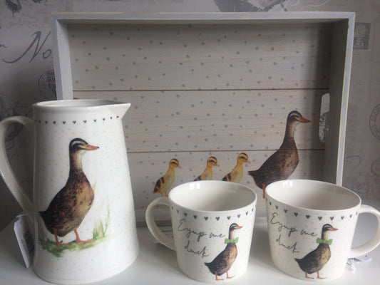 Duck Jug, Mug & Tray (sold individually)