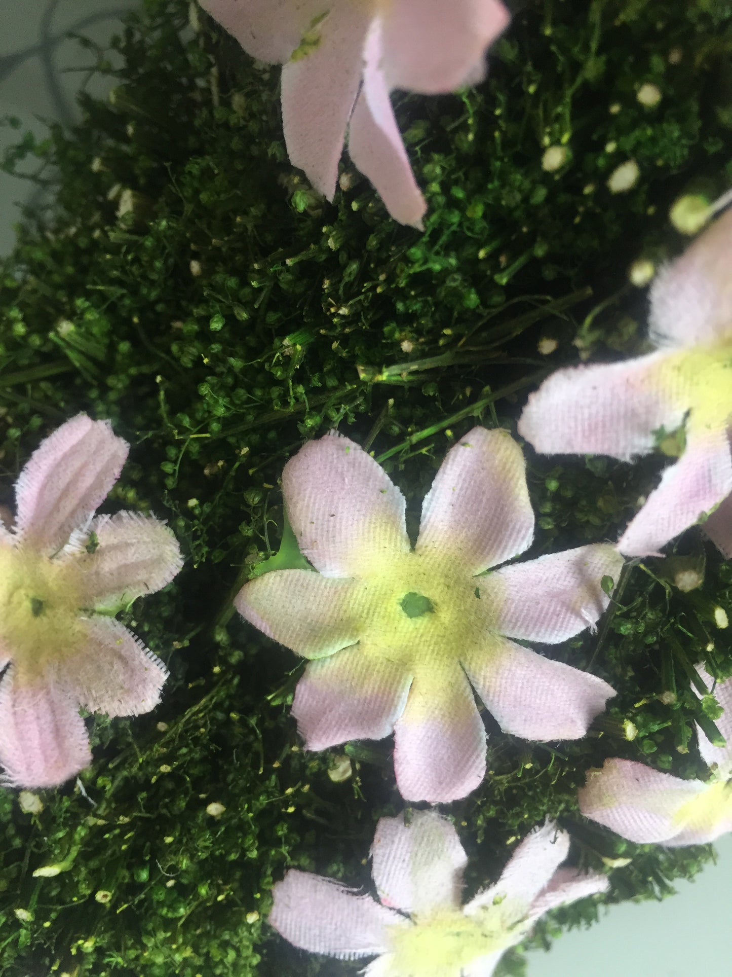 Easter Floral Mossy Wreath
