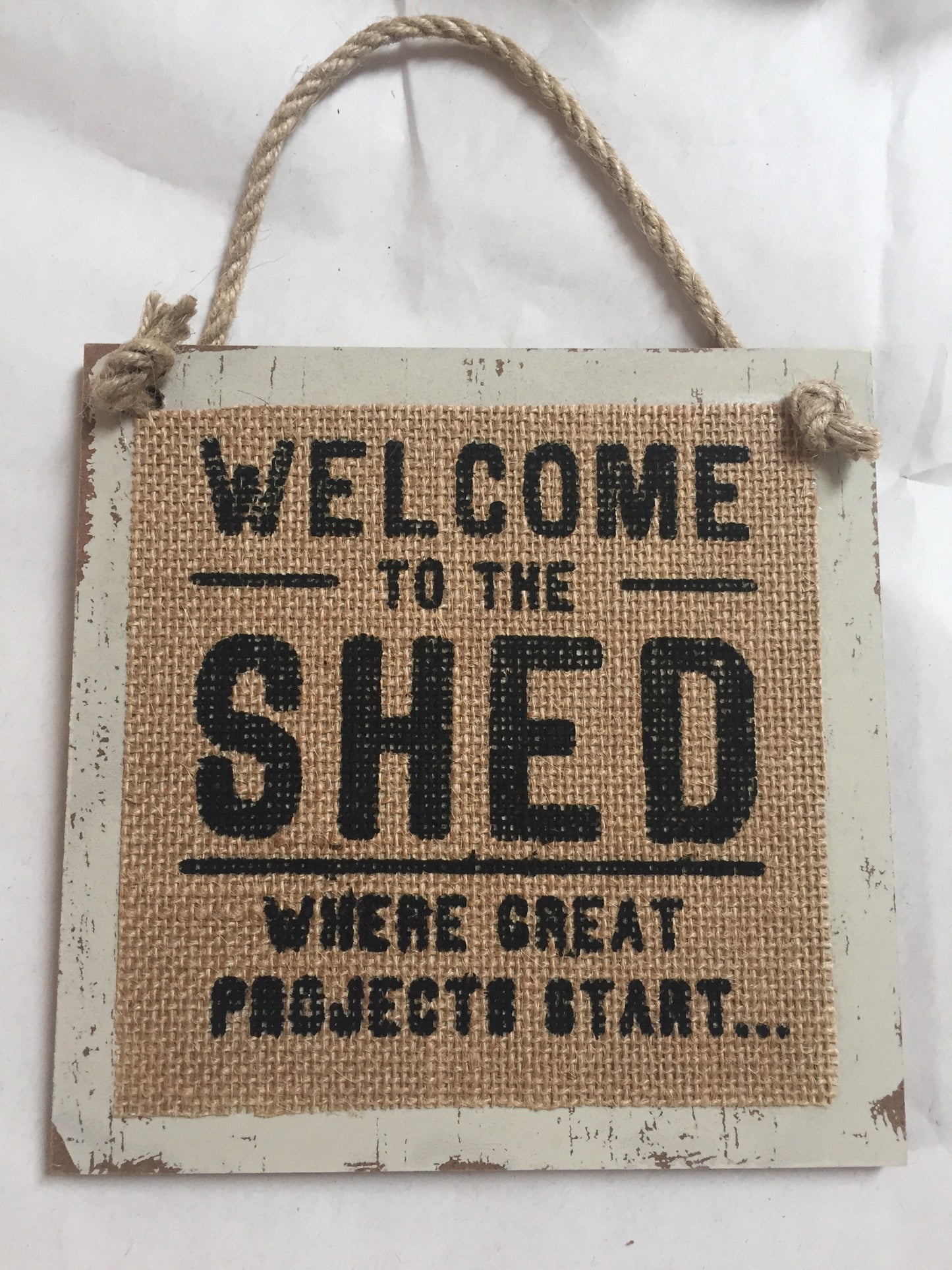 Wooden Men’s Hessian Plaques - 4 designs available
