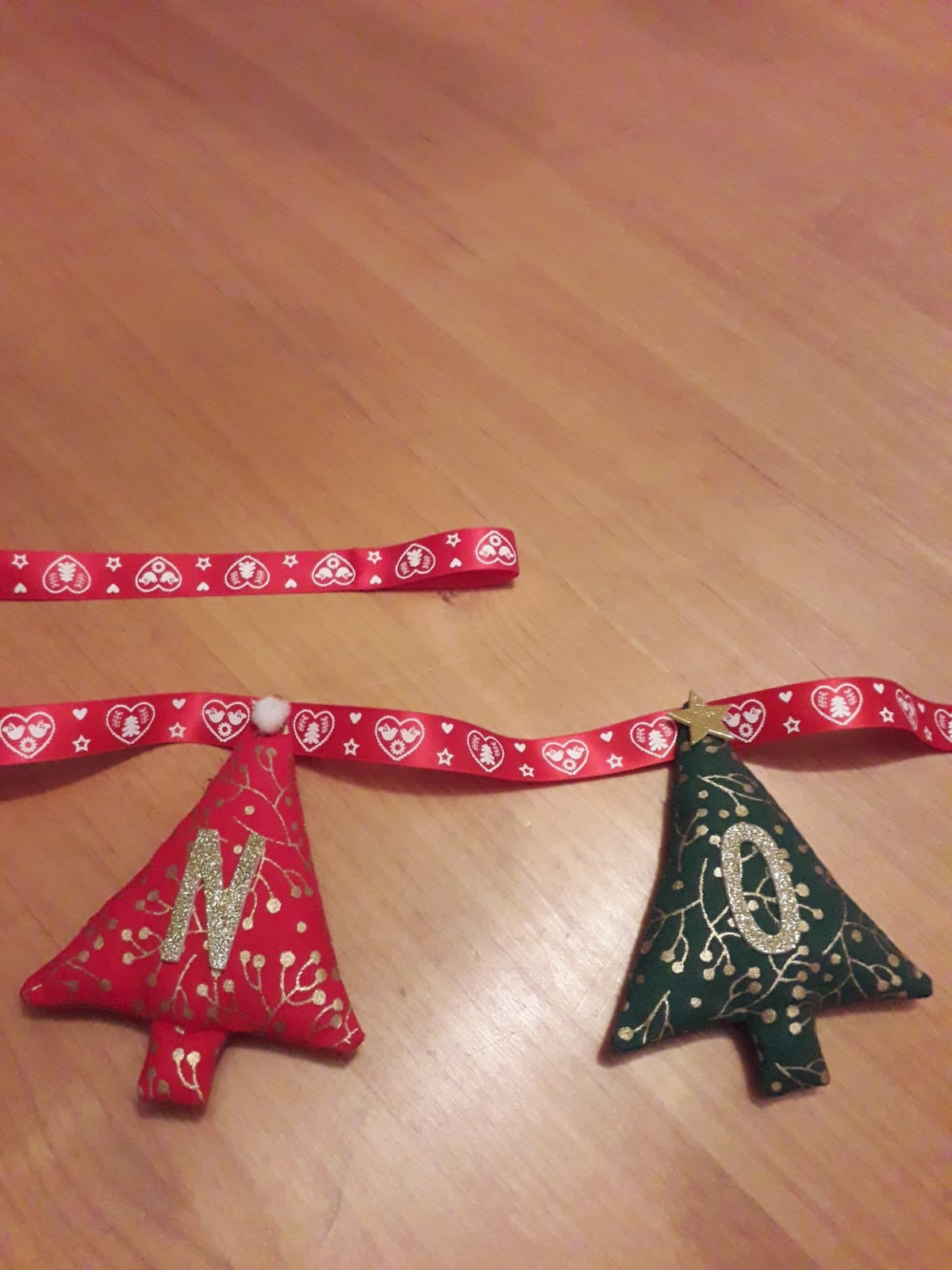 Handmade Noel Christmas Bunting Garland