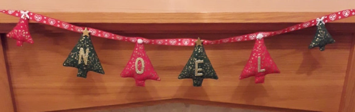 Handmade Noel Christmas Bunting Garland