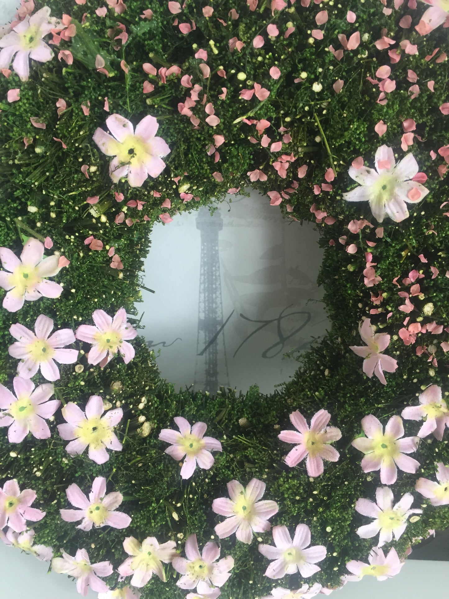 Easter Floral Mossy Wreath