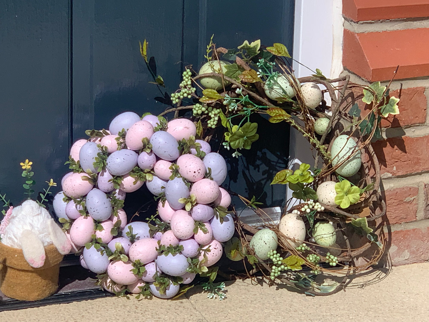 Pink Easter Egg Wreath