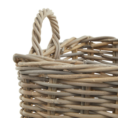 Rattan Square Wicker Storage Log Baskets - 3 sizes available