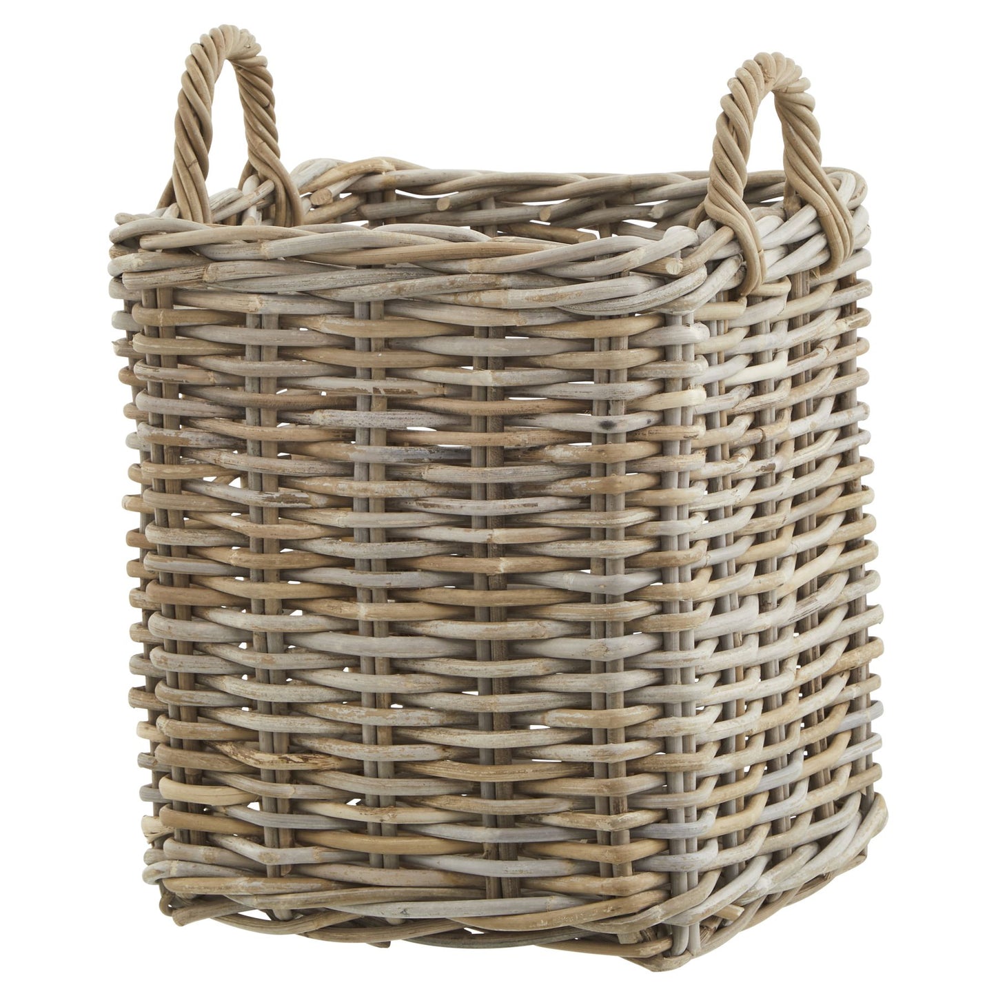Rattan Square Wicker Storage Log Baskets - 3 sizes available