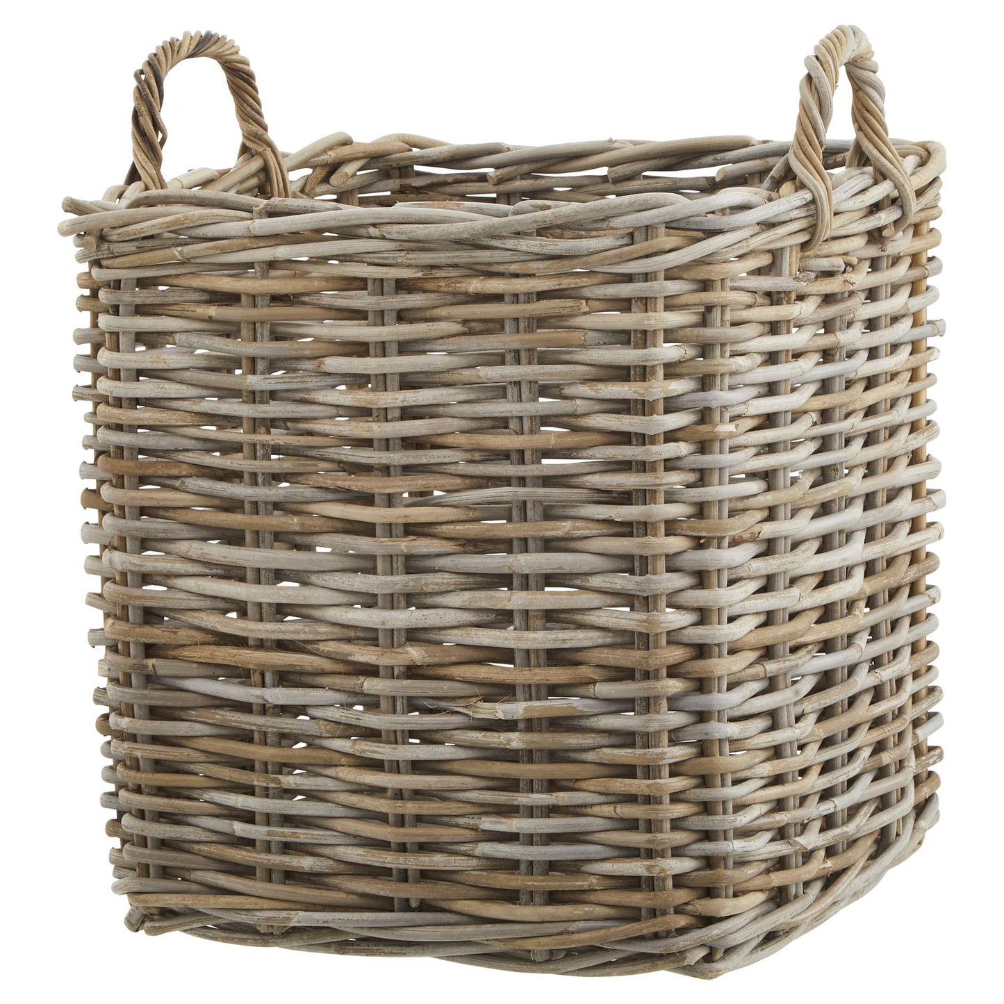 Rattan Square Wicker Storage Log Baskets - 3 sizes available