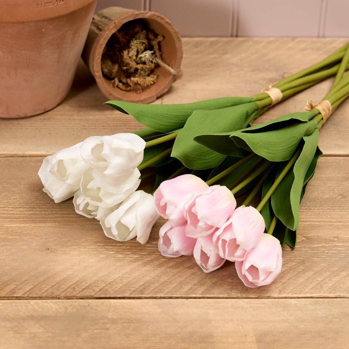 Faux Tulip Bunch - 2 colours