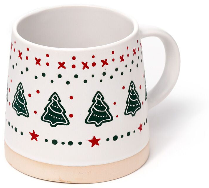 Christmas Tapered Stoneware Mug (4 styles)