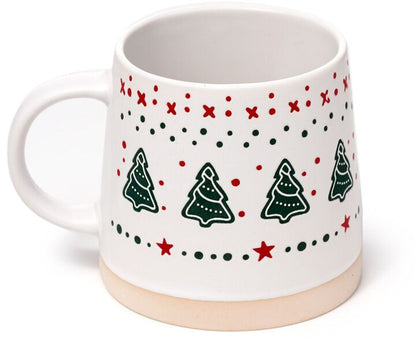 Christmas Tapered Stoneware Mug (4 styles)