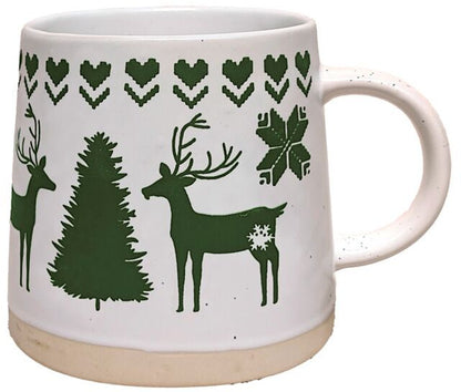 Christmas Tapered Stoneware Mug (4 styles)