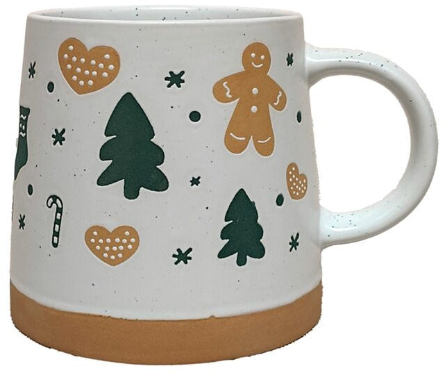 Christmas Tapered Stoneware Mug (4 styles)