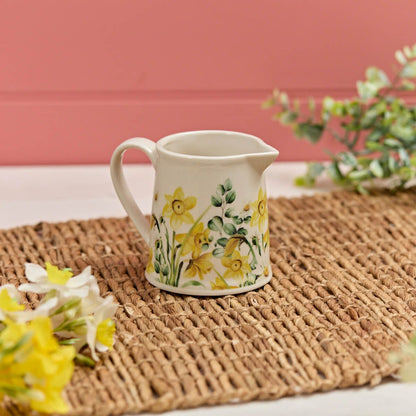 Daffodil and Daisy Stoneware Jug & Mug