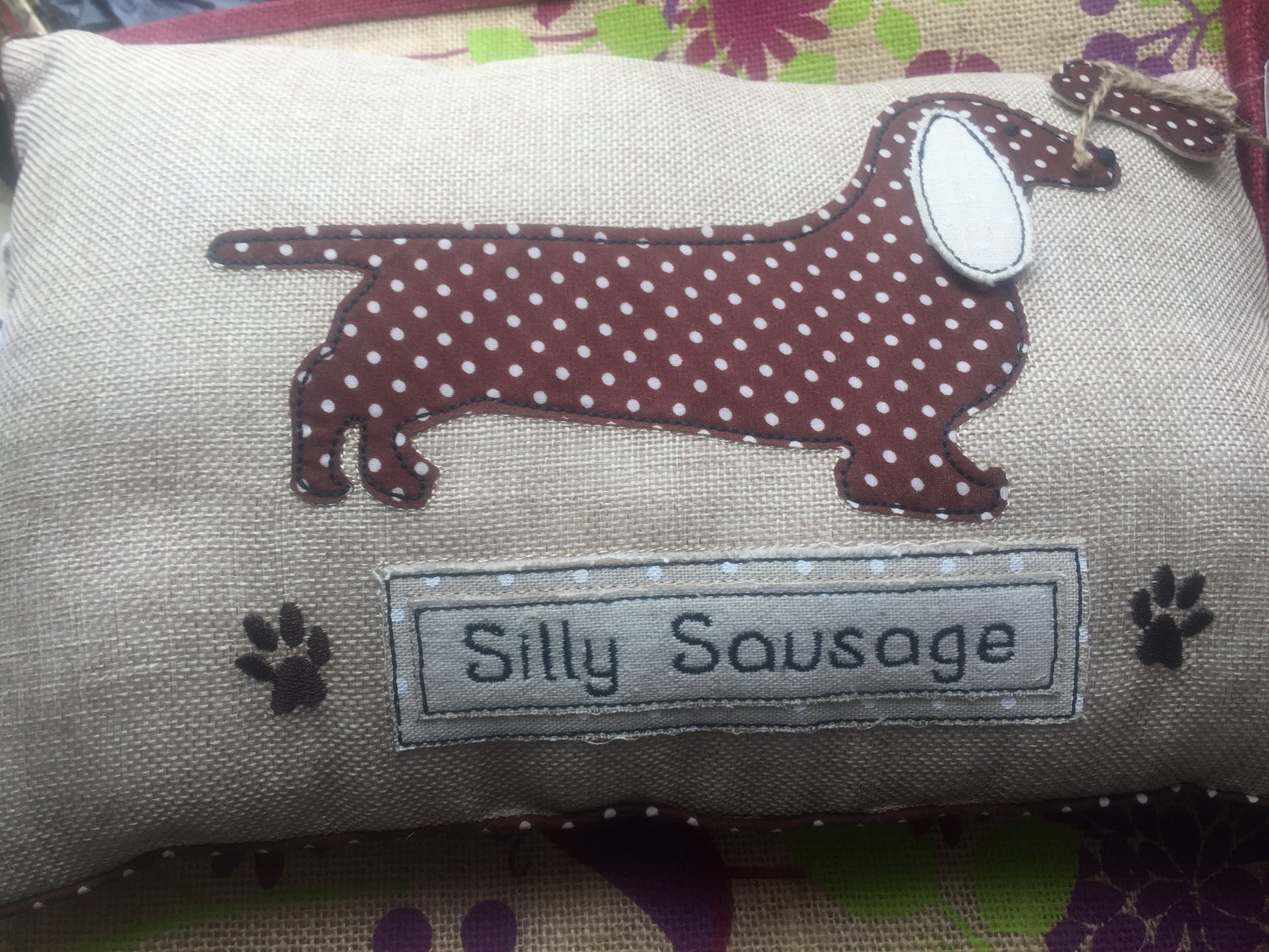 Hot Dog Oblong Cushion - Shabbyquins