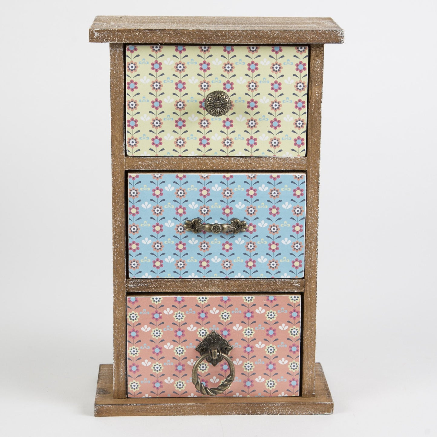 Summer retro daisy set of 3 drawers