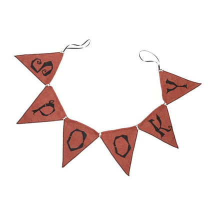 Orange spooky bunting