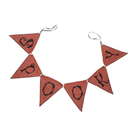 Orange spooky bunting