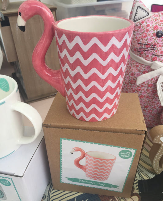 Flamingo Zig Zag Mug